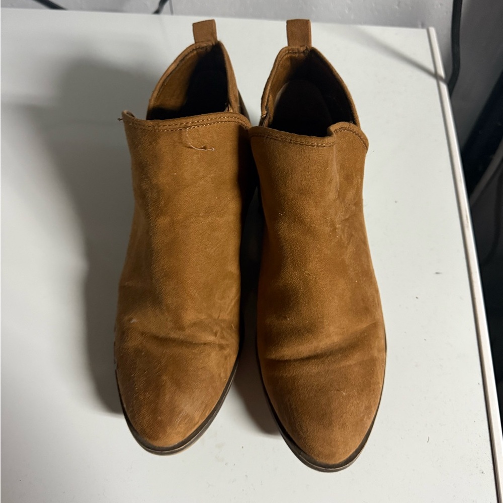 Madeline Women's Tan Suede Ankle Boots